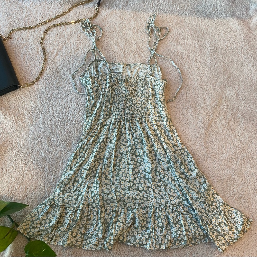 Beautiful sundress with tie straps and romantic tier bottom - Picture 2 of 4